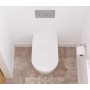 Isabella Wall-Faced Toilet Suite, Slim Seat